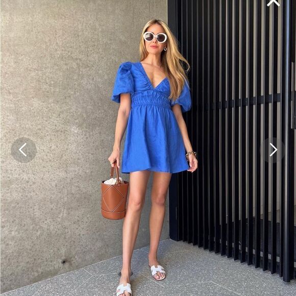 Amelie the label linen dress size 2 sold out online ! - Picture 5 of 7